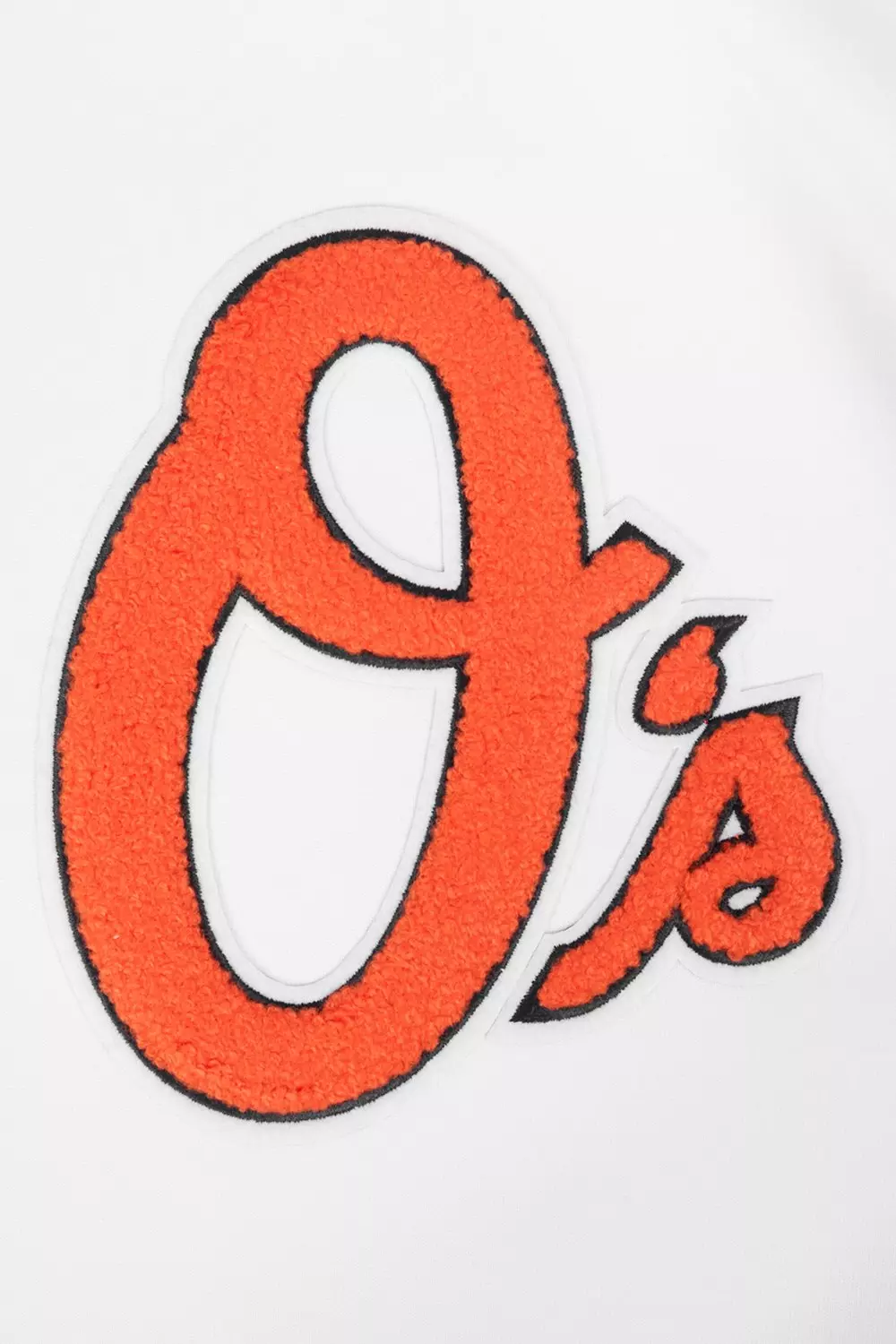 Pro Standard Men's MLB Baltimore Orioles Chenille Pullover Hoodie - WHITE