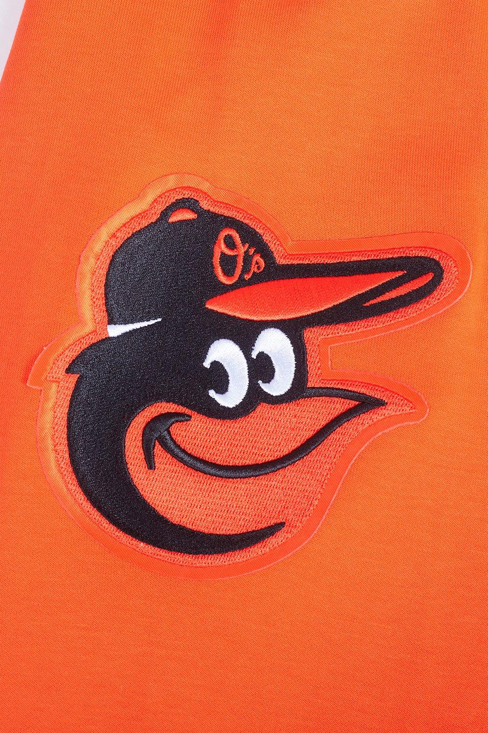Pro Standard Men's MLB Baltimore Orioles Chenille Pullover Hoodie - ORANGE Thumbnail View 6