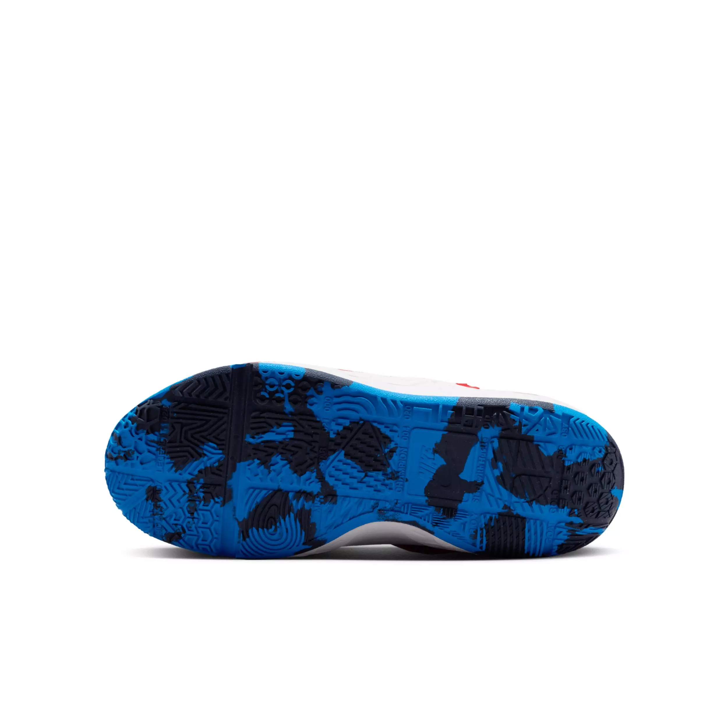 Nike Team Hustle D 12 "Team Navy/University Red/Photo Blue/Sail" Grade School Boys' Basketball Shoe - NAVY/RED/BLUE/SAIL
