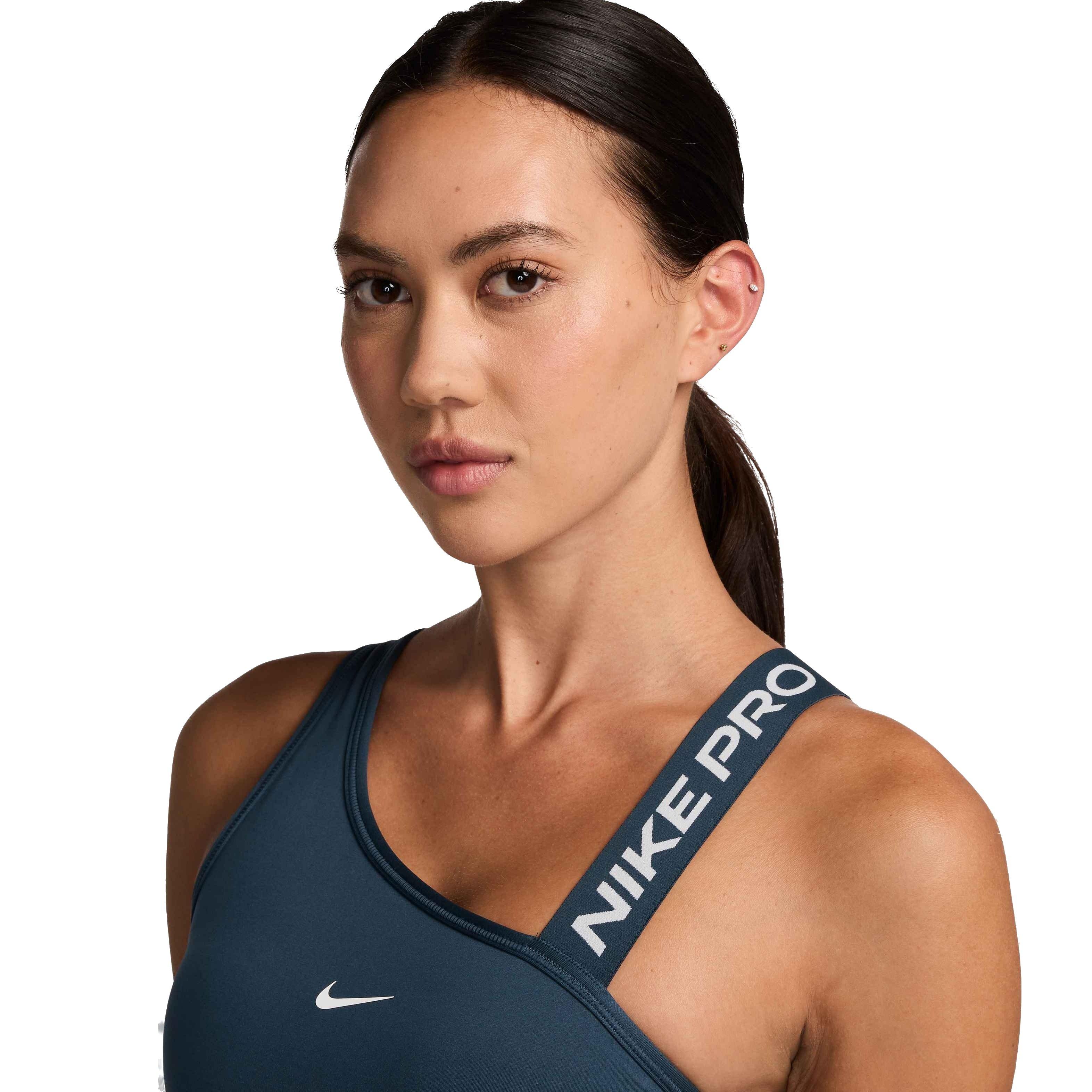 Nike Women's Pro Swoosh MS Asymmetrical Padded Sports Bra