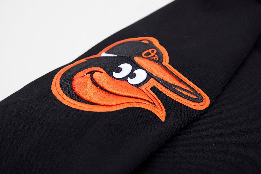 Pro Standard Men's MLB Baltimore Orioles Classic Chenille Full Zip Hooded Jacket - BLACK Thumbnail View 7