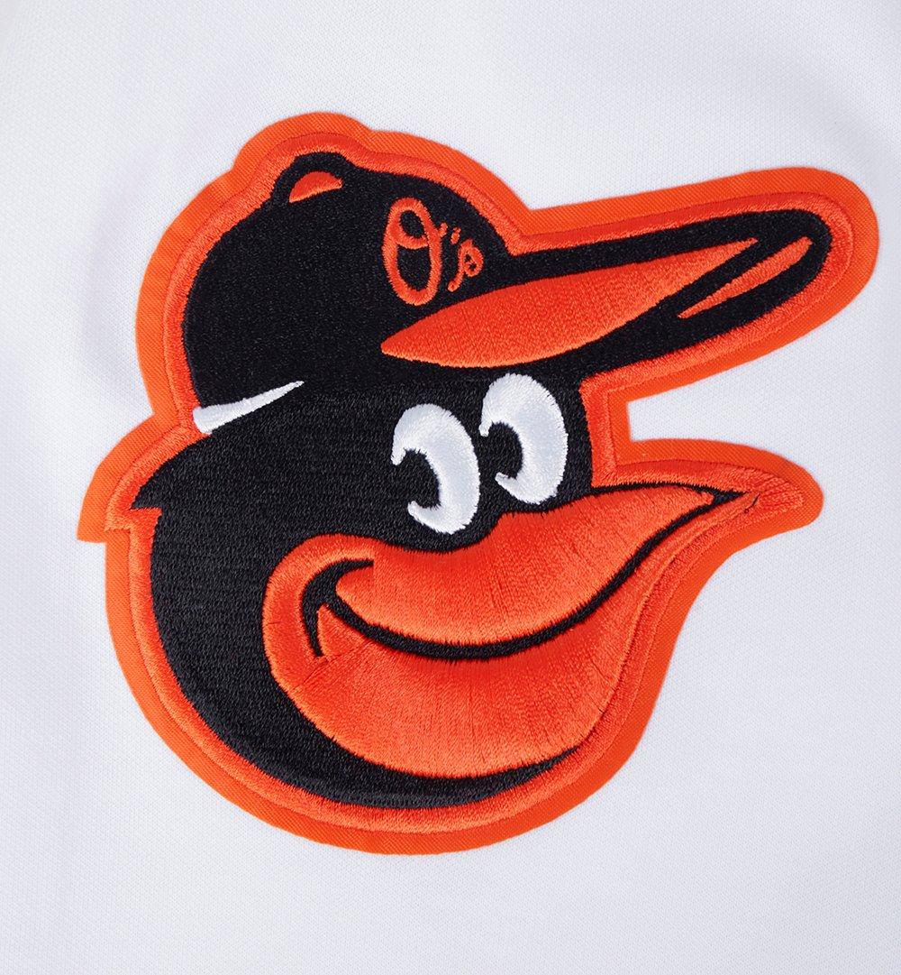 Pro Standard Men's MLB Baltimore Orioles Classic Chenille Full Zip Hooded Jacket - WHITE Thumbnail View 6