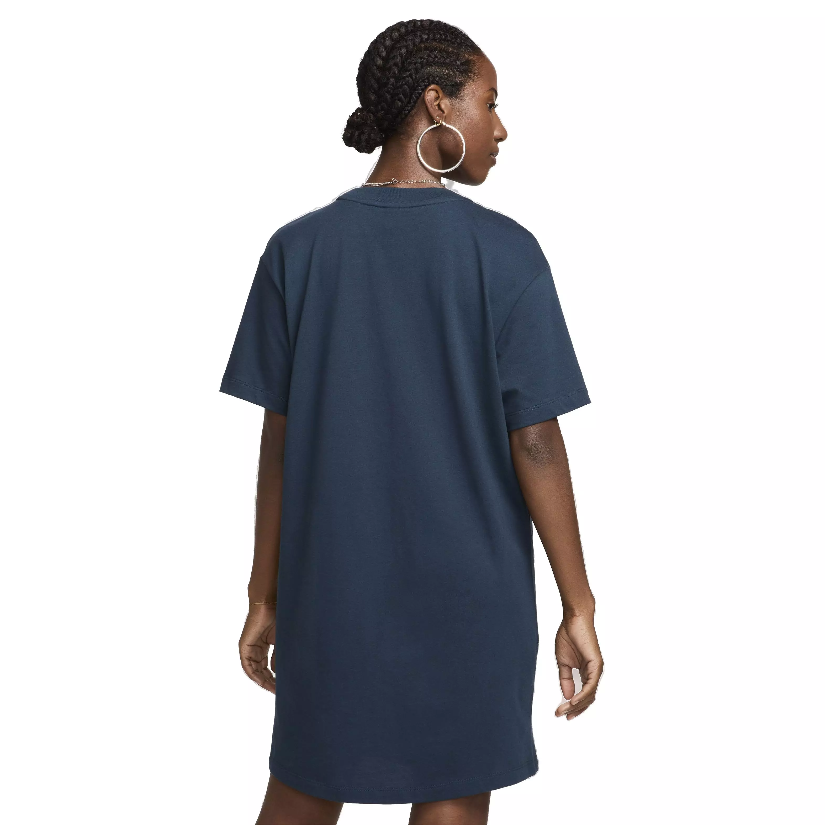 Nike Women's Sportswear Chill Knit Oversized T-Shirt Dress - BLUE