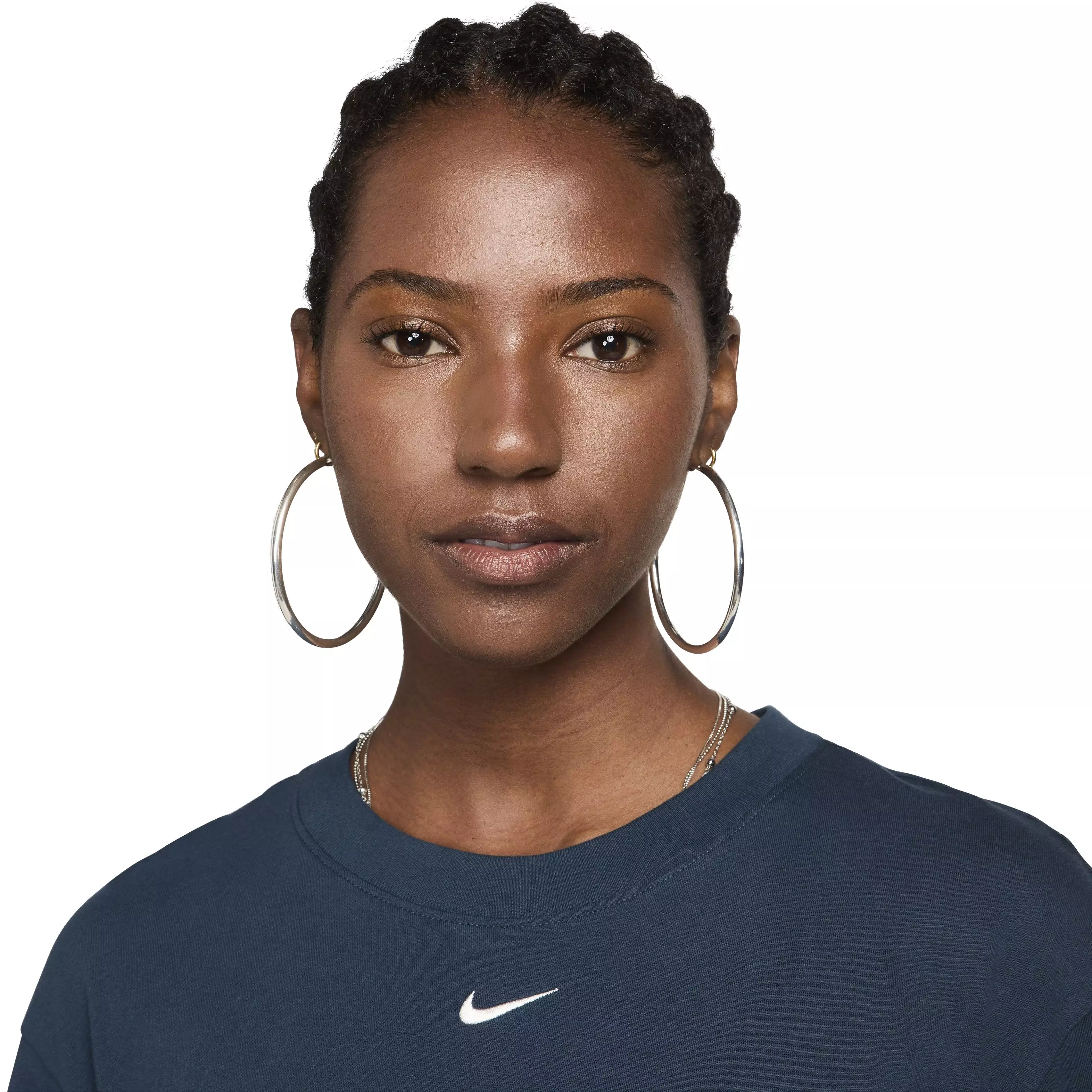 Nike Women's Sportswear Chill Knit Oversized T-Shirt Dress - BLUE