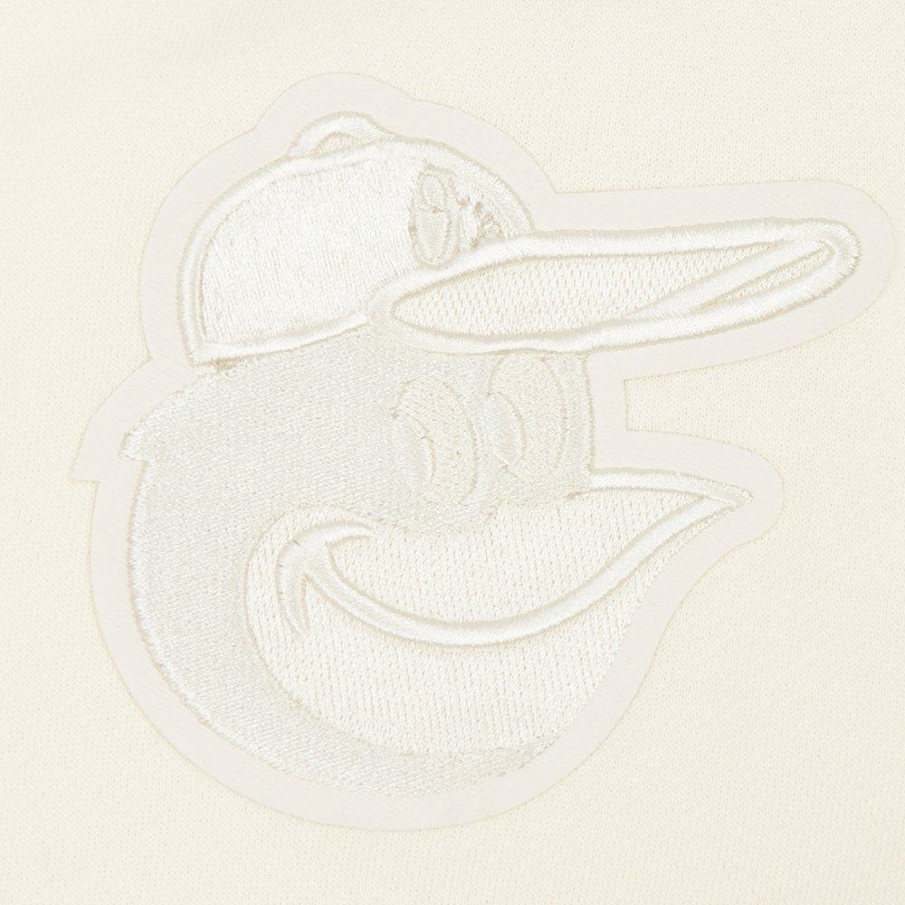 Pro Standard Men's MLB Baltimore Orioles Neutral Drop Shoulder Pullover Hoodie - CREAM Thumbnail View 6