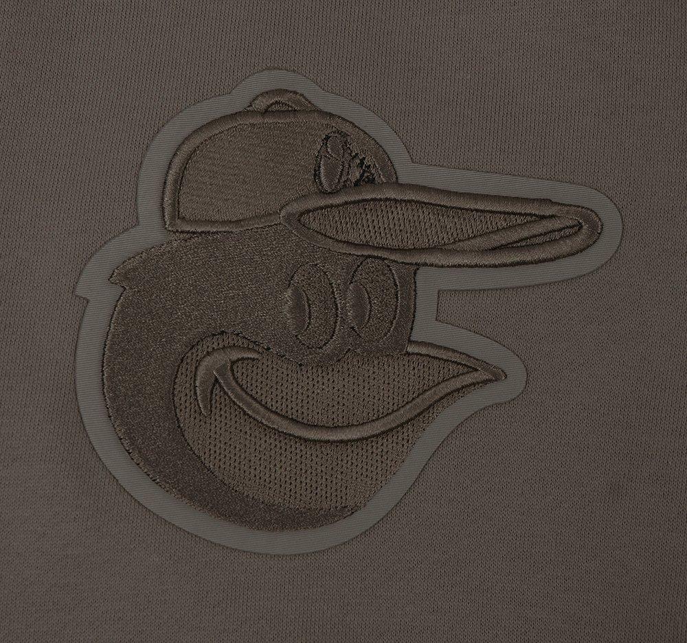 Pro Standard Men's MLB Baltimore Orioles Neutral Drop Shoulder Pullover Hoodie - DK BROWN Thumbnail View 6