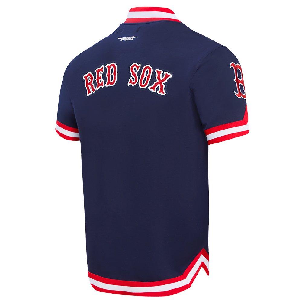 Pro Standard Men's MLB Boston Red Sox Classic Warm Up Jacket - Navy/Red - NAVY/RED Thumbnail View 4
