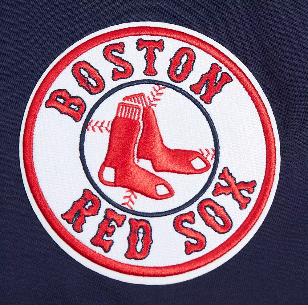 Pro Standard Men's MLB Boston Red Sox Classic Warm Up Jacket - Navy/Red - NAVY/RED