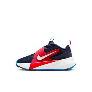 Nike Team Hustle D 12 "Team Navy/University Red/Photo Blue/Sail" Preschool Boys' Basketball Shoe - NAVY/RED/BLUE/SAIL