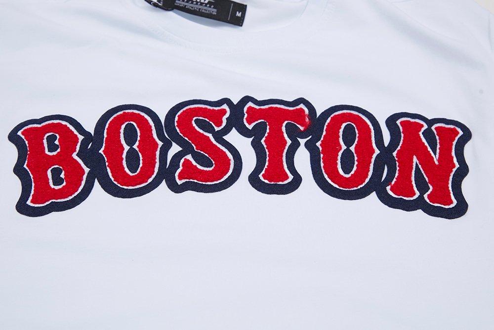 Pro Standard Men's MLB Boston Red Sox Classic Chenille Top - WHITE Thumbnail View 5
