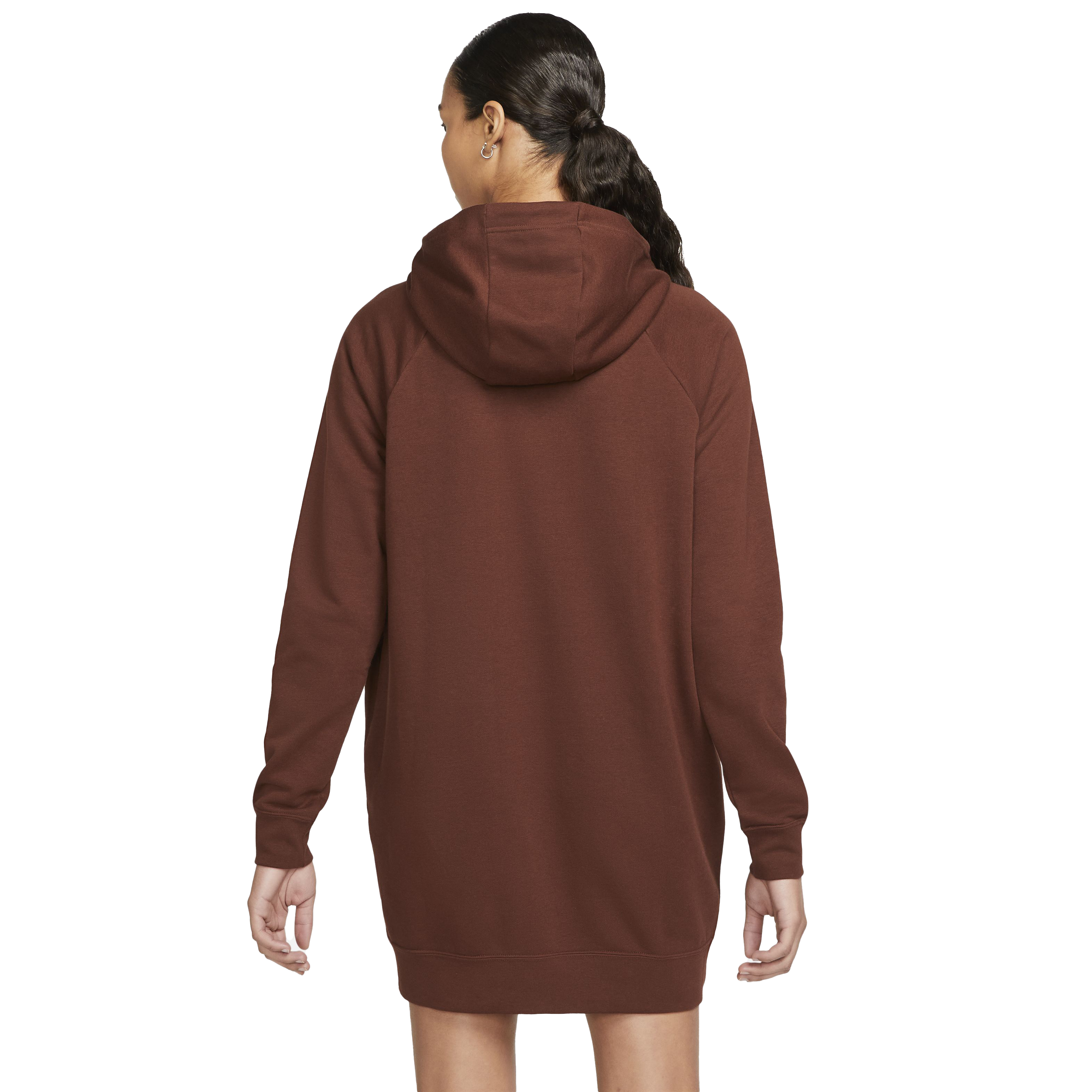 Nike women's sportswear essential fleece hoodie dress hot sale