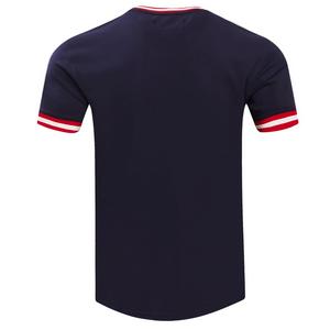 Pro Standard Men's MLB Boston Red Sox Classic Chenille Striped Sleeve Top