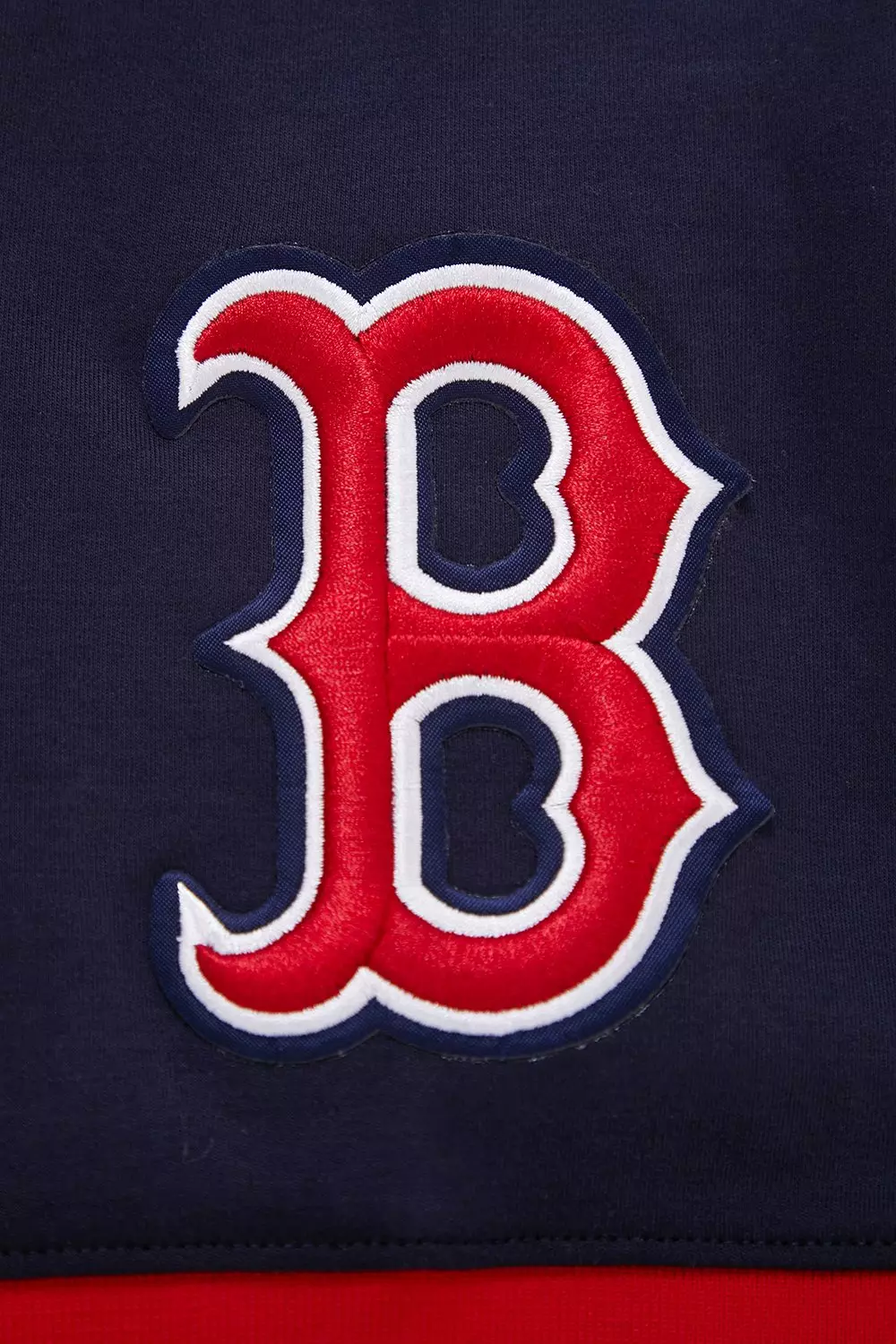 Pro Standard Men's MLB Boston Red Sox Classic Chenille Striped Sleeve Top - NAVY
