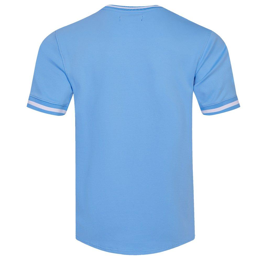 Pro Standard Men's MLB Boston Red Sox Classic Chenille Striped Sleeve Top - BLUE Thumbnail View 2