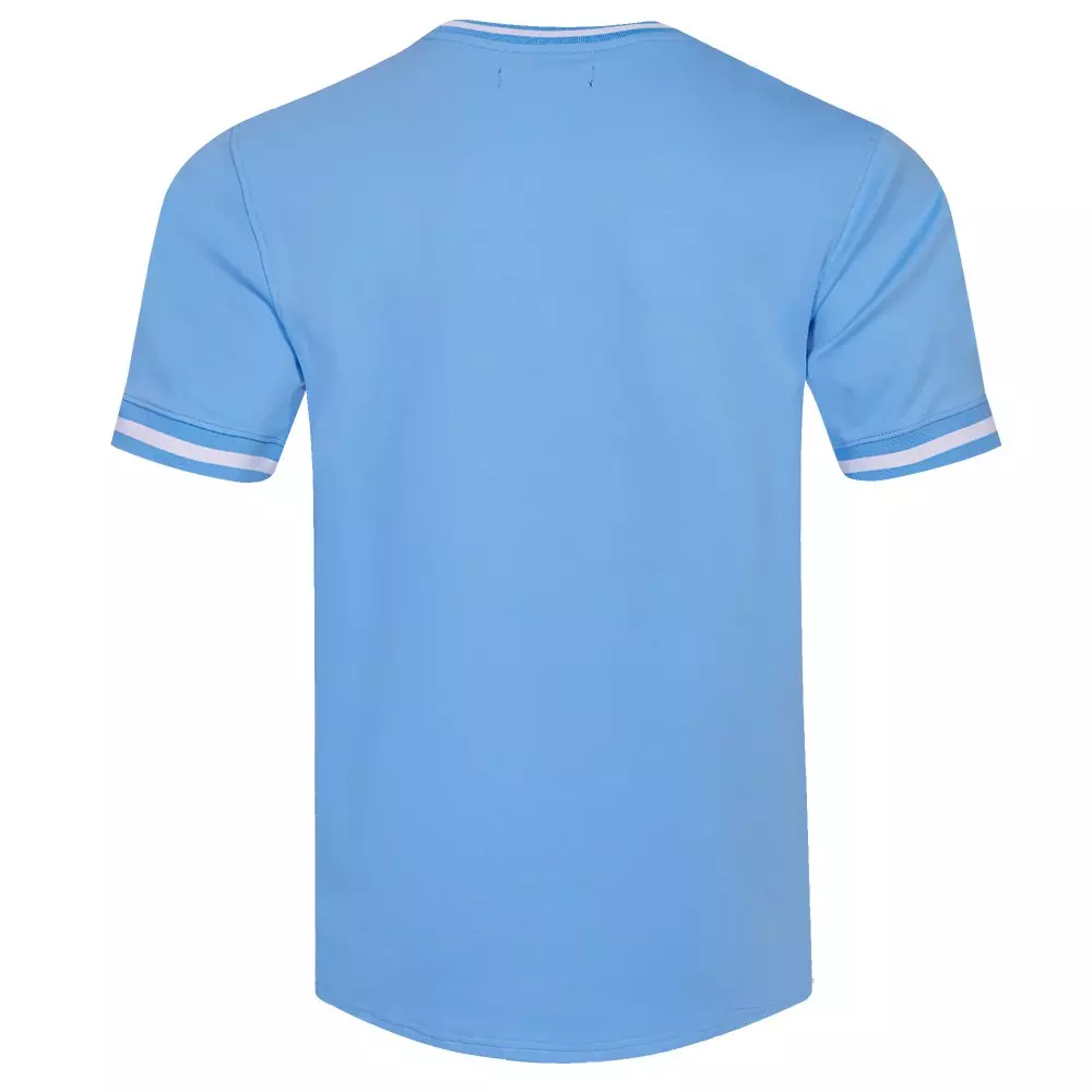 Pro Standard Men's MLB Boston Red Sox Classic Chenille Striped Sleeve Top - BLUE