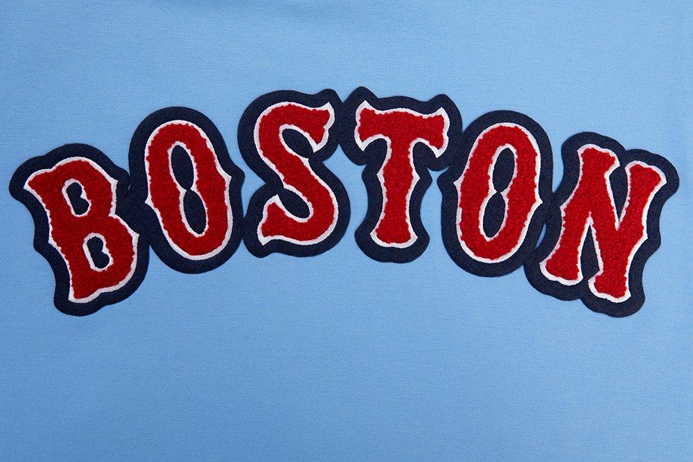 Pro Standard Men's MLB Boston Red Sox Classic Chenille Striped Sleeve Top - BLUE Thumbnail View 5