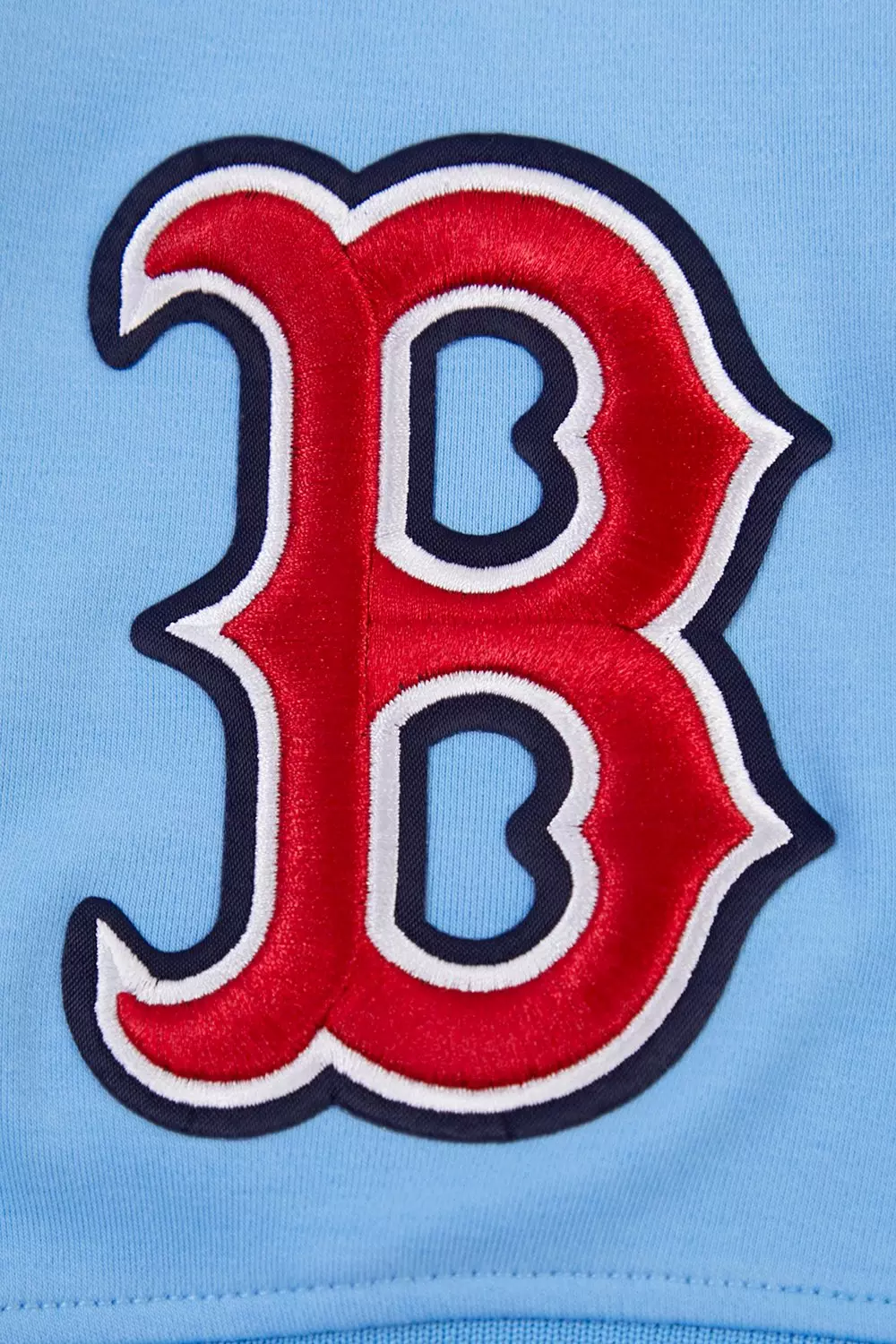 Pro Standard Men's MLB Boston Red Sox Classic Chenille Striped Sleeve Top - BLUE