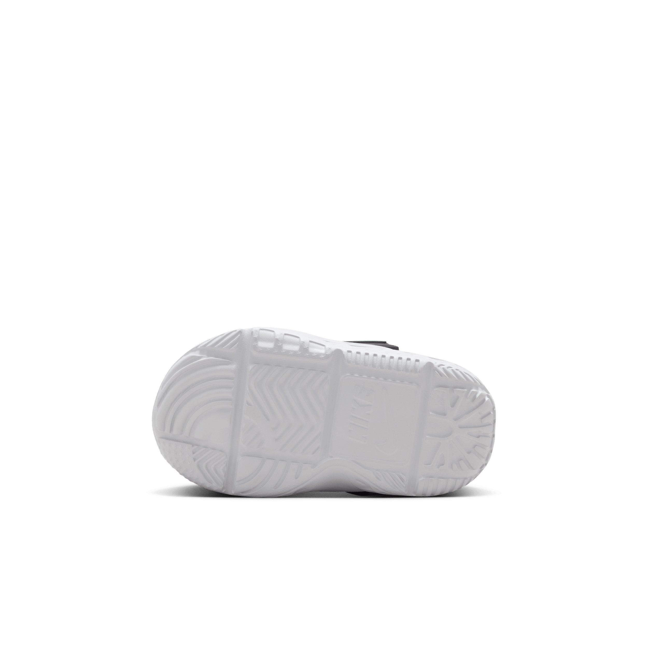 Nike Team Hustle D 12 "White/Black/Clear Emerald/Topaz Gold" Infant Boys' Basketball Shoe - WHITE/BLACK/EMERALD/GOLD