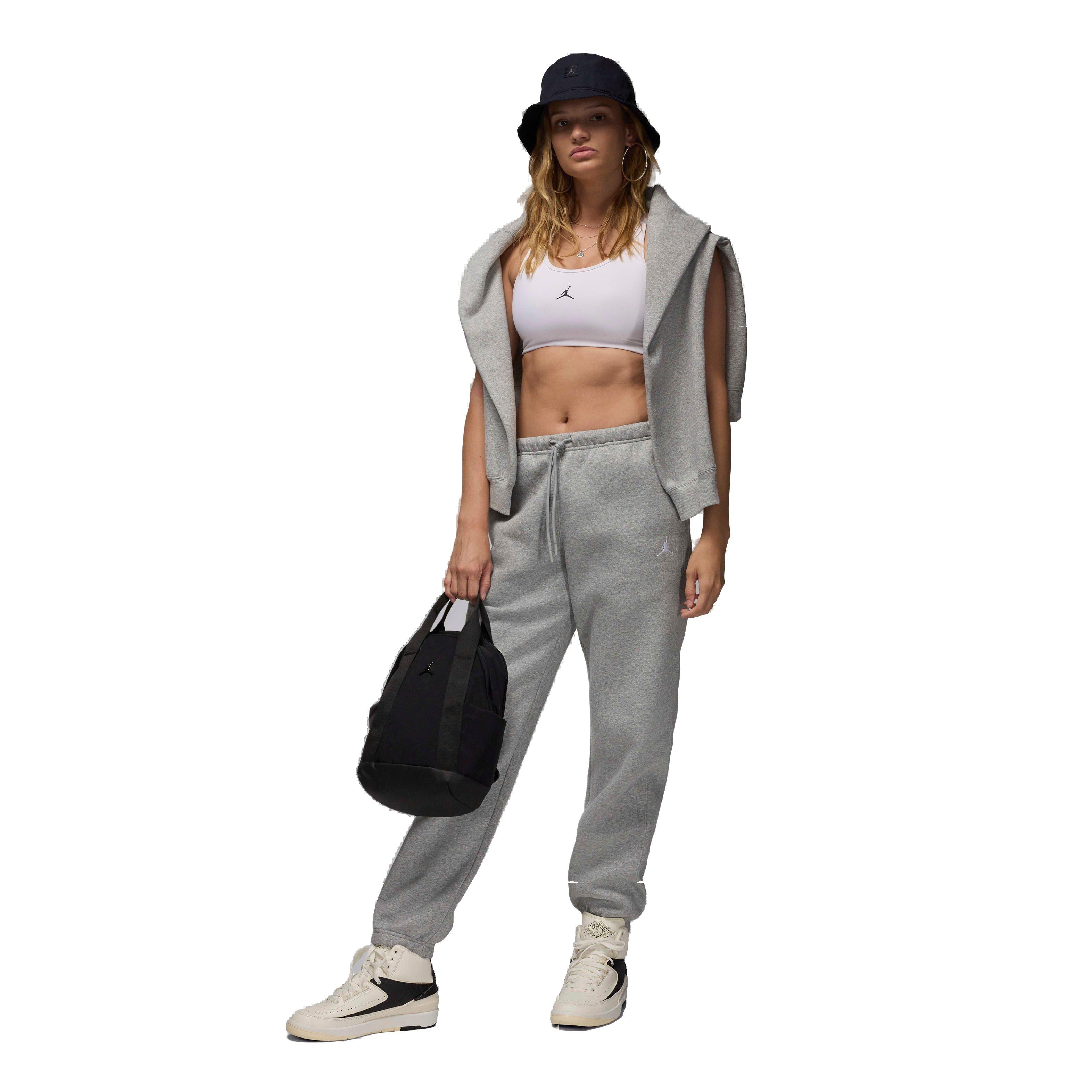 Jordan Women's Brooklyn Fleece Joggers - GREY Thumbnail View 5