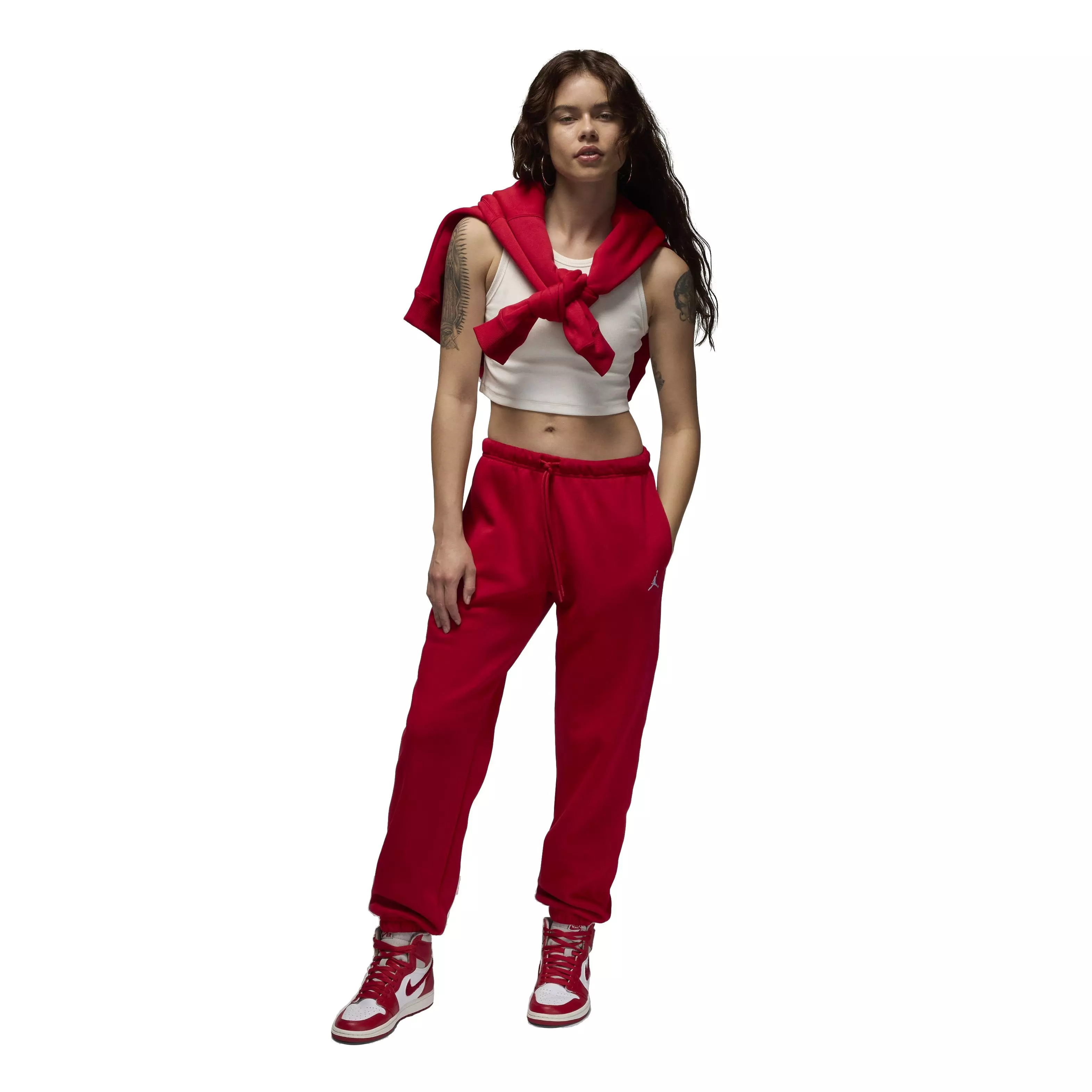 Jordan Women's Brooklyn Fleece Joggers - RED