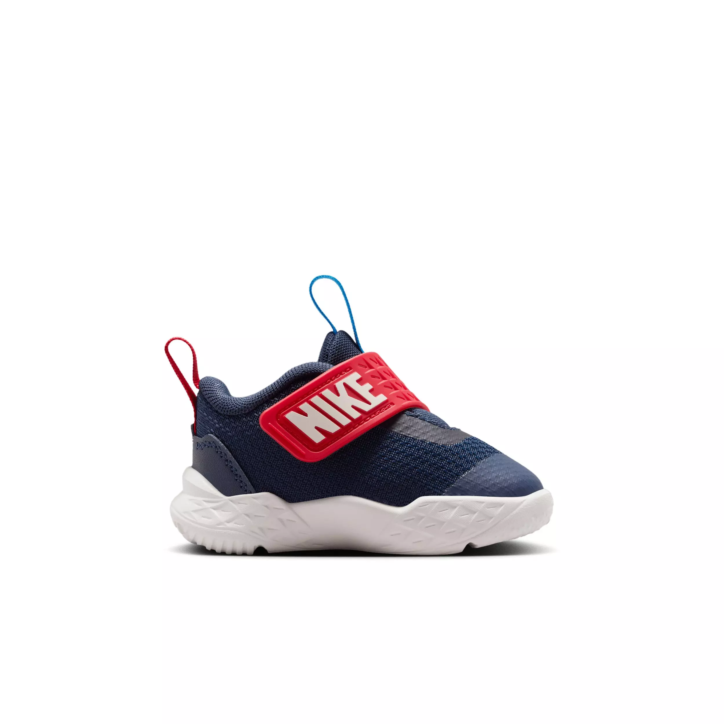 Nike Team Hustle D 12 "Team Navy/University Red/Photo Blue/Sail" Infant Boys' Basketball Shoe - NAVY/RED/BLUE/SAIL