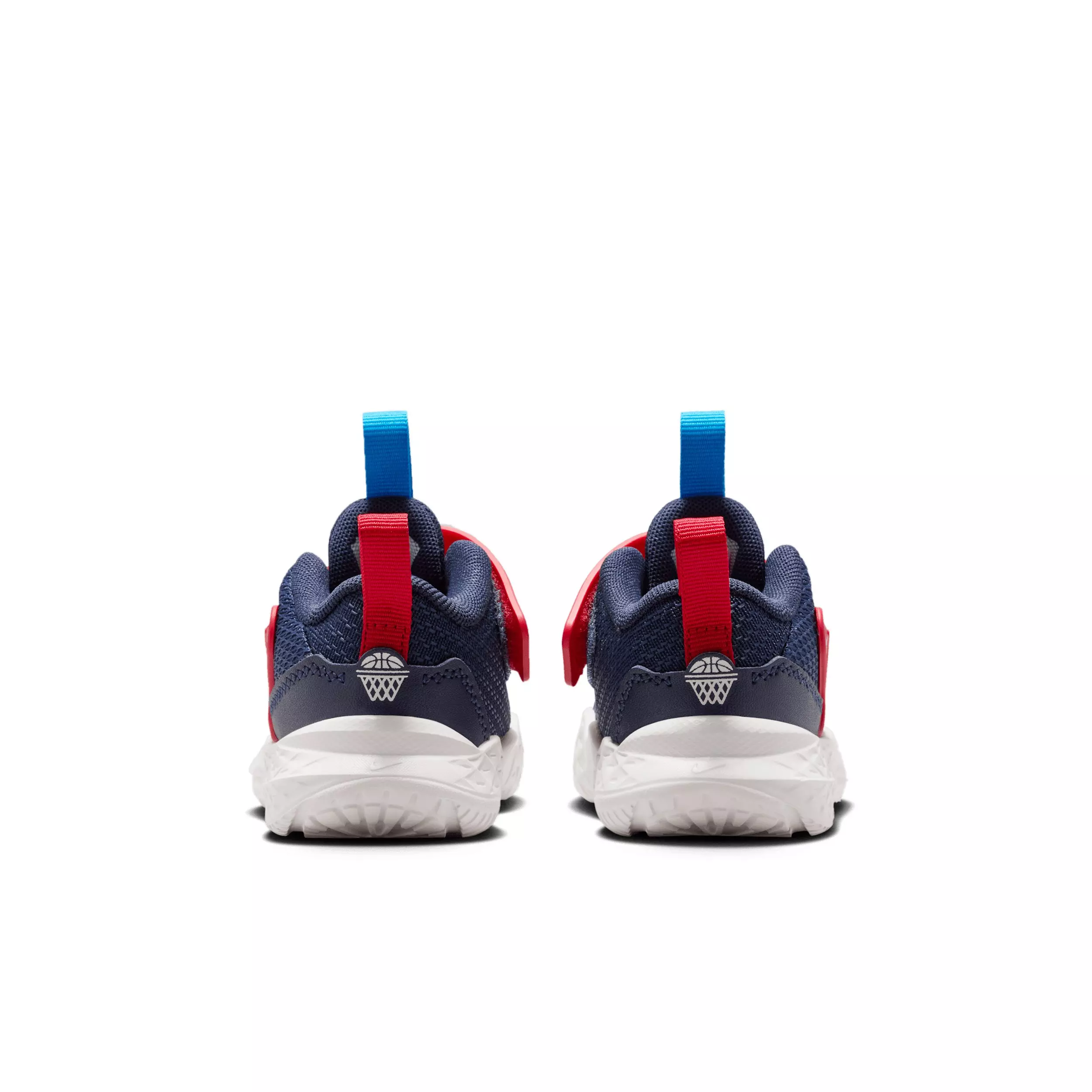 Nike Team Hustle D 12 "Team Navy/University Red/Photo Blue/Sail" Infant Boys' Basketball Shoe - NAVY/RED/BLUE/SAIL