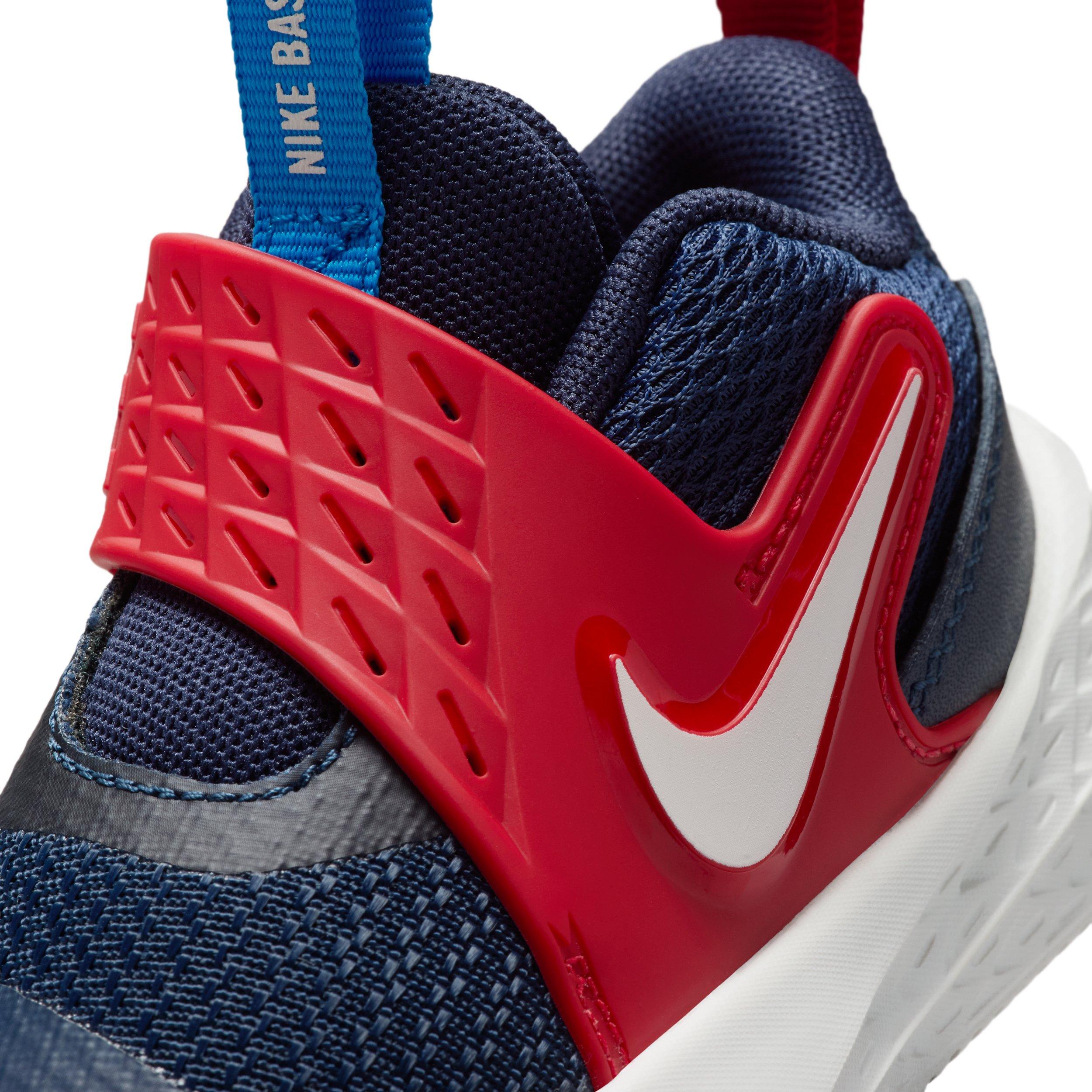 Nike Team Hustle D 12 "Team Navy/University Red/Photo Blue/Sail" Infant Boys' Basketball Shoe - NAVY/RED/BLUE/SAIL