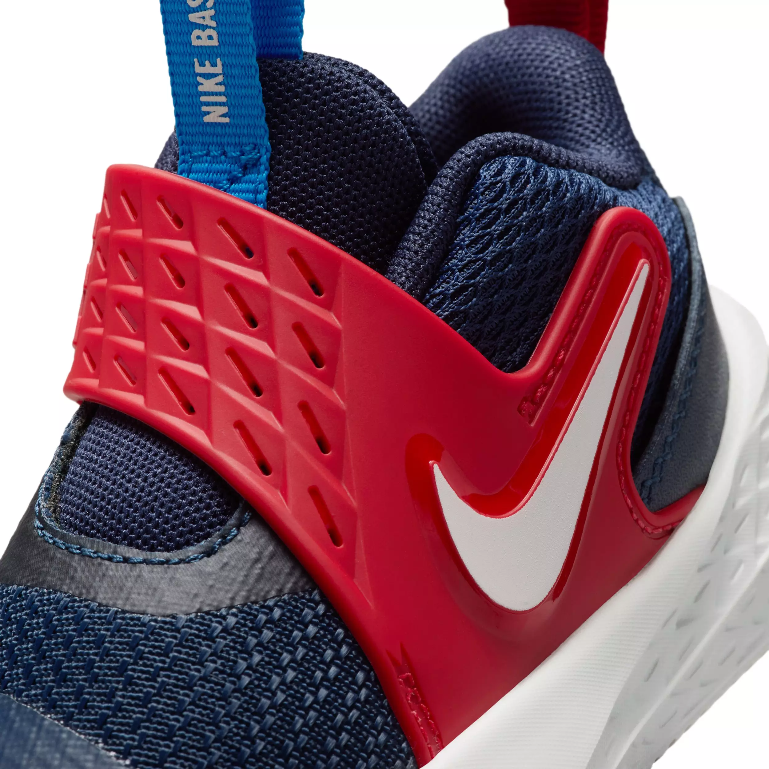 Nike Team Hustle D 12 "Team Navy/University Red/Photo Blue/Sail" Infant Boys' Basketball Shoe - NAVY/RED/BLUE/SAIL