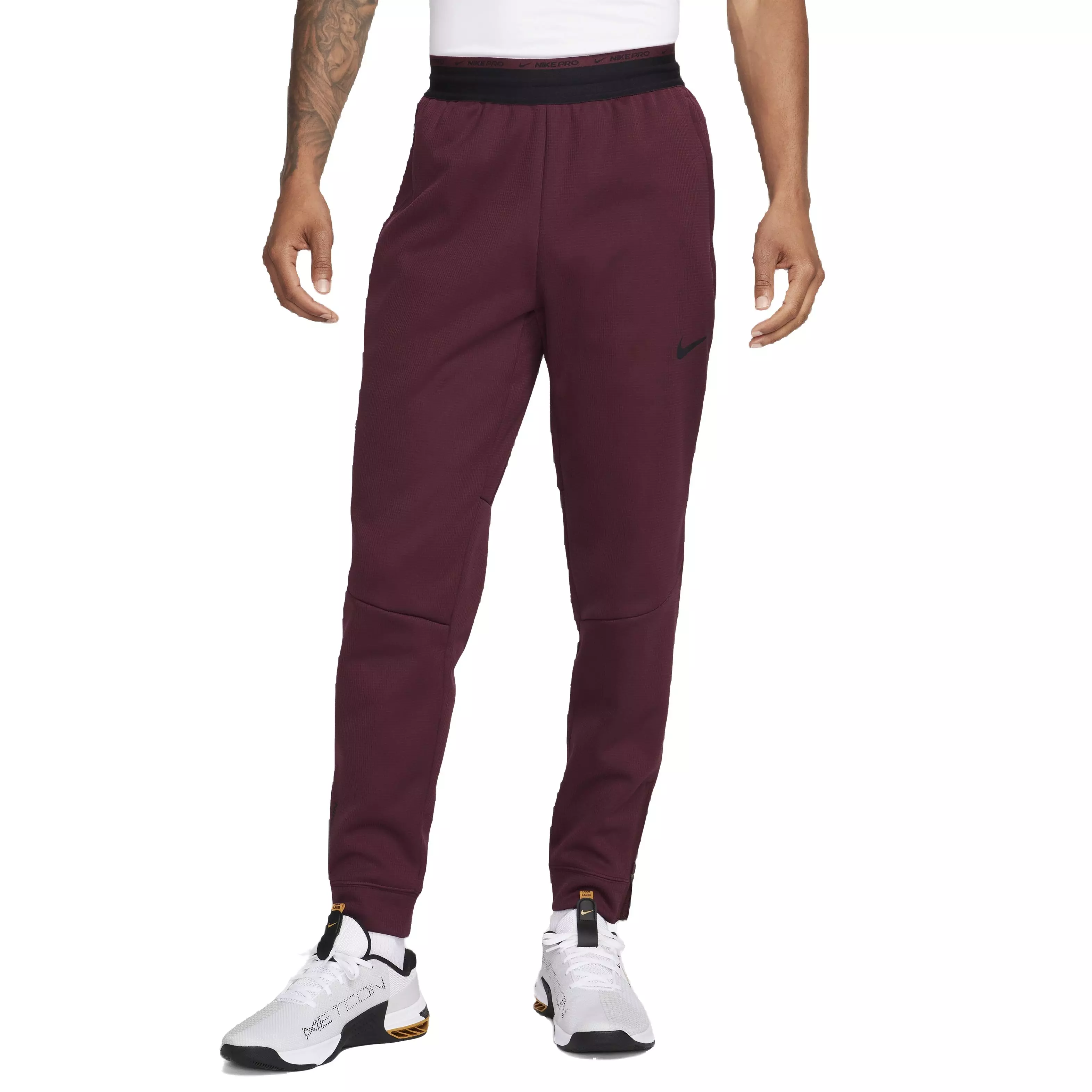 Nike Men's Therma Sphere Therma-FIT Fitness Pants -Maroon - MAROON