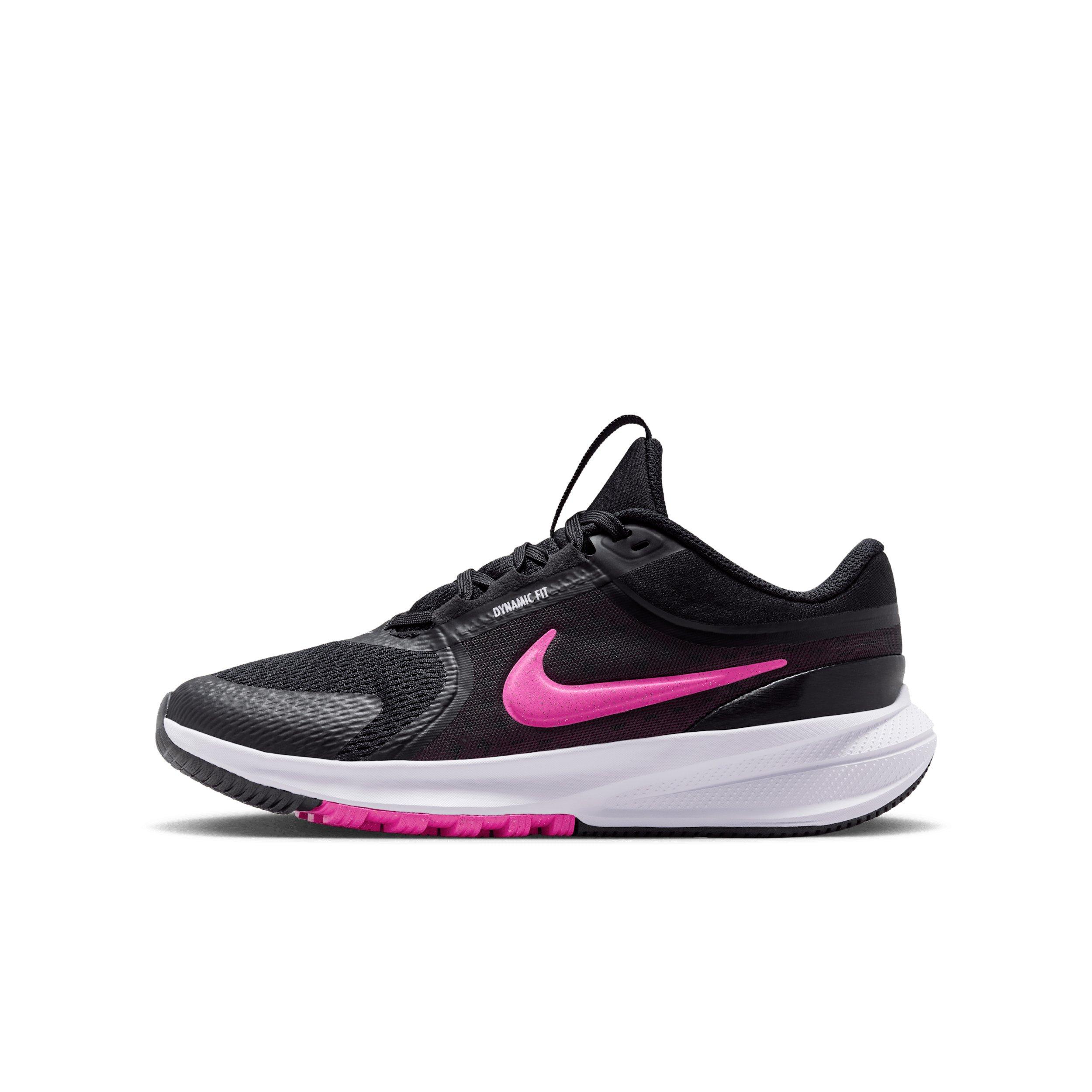 Nike Star Runner 5 "Black/Anthracite/White/Laser Fuchsia" Grade School Boys' Running Shoe - BLACK/ANTHRACITE/WHITE/FUCHSIA