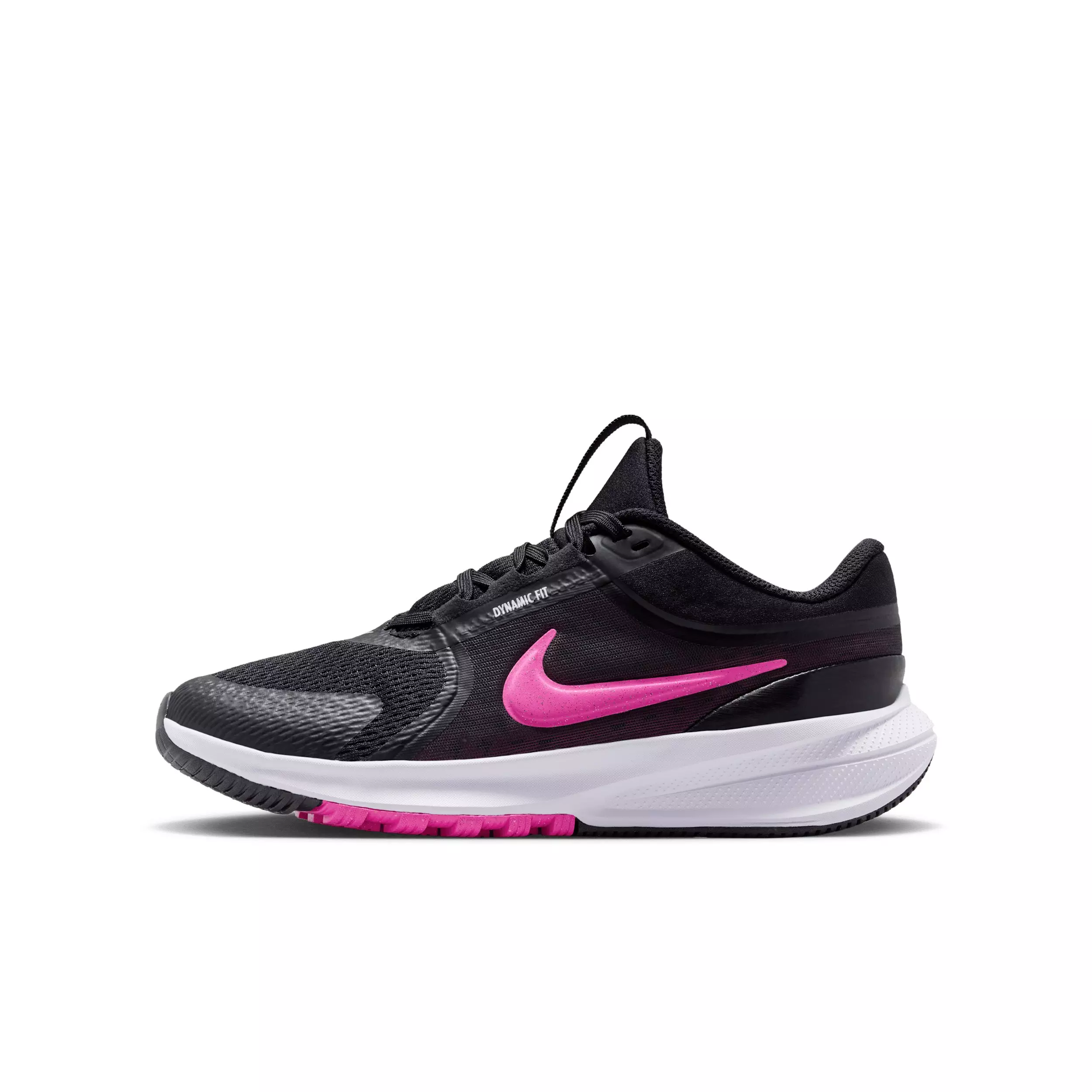 Nike Star Runner 5 "Black/Anthracite/White/Laser Fuchsia" Grade School Boys' Running Shoe - BLACK/ANTHRACITE/WHITE/FUCHSIA