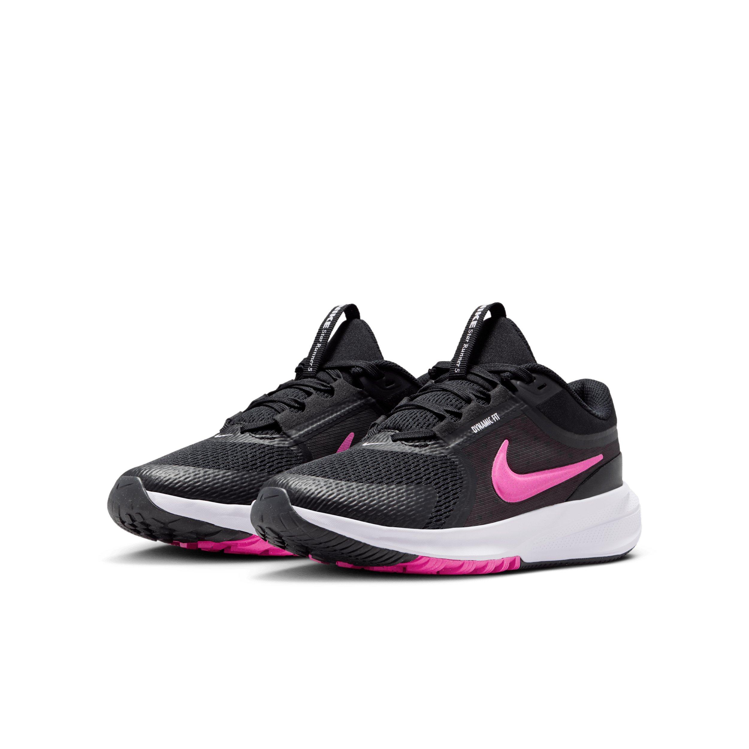 Nike Star Runner 5 "Black/Anthracite/White/Laser Fuchsia" Grade School Boys' Running Shoe - BLACK/ANTHRACITE/WHITE/FUCHSIA