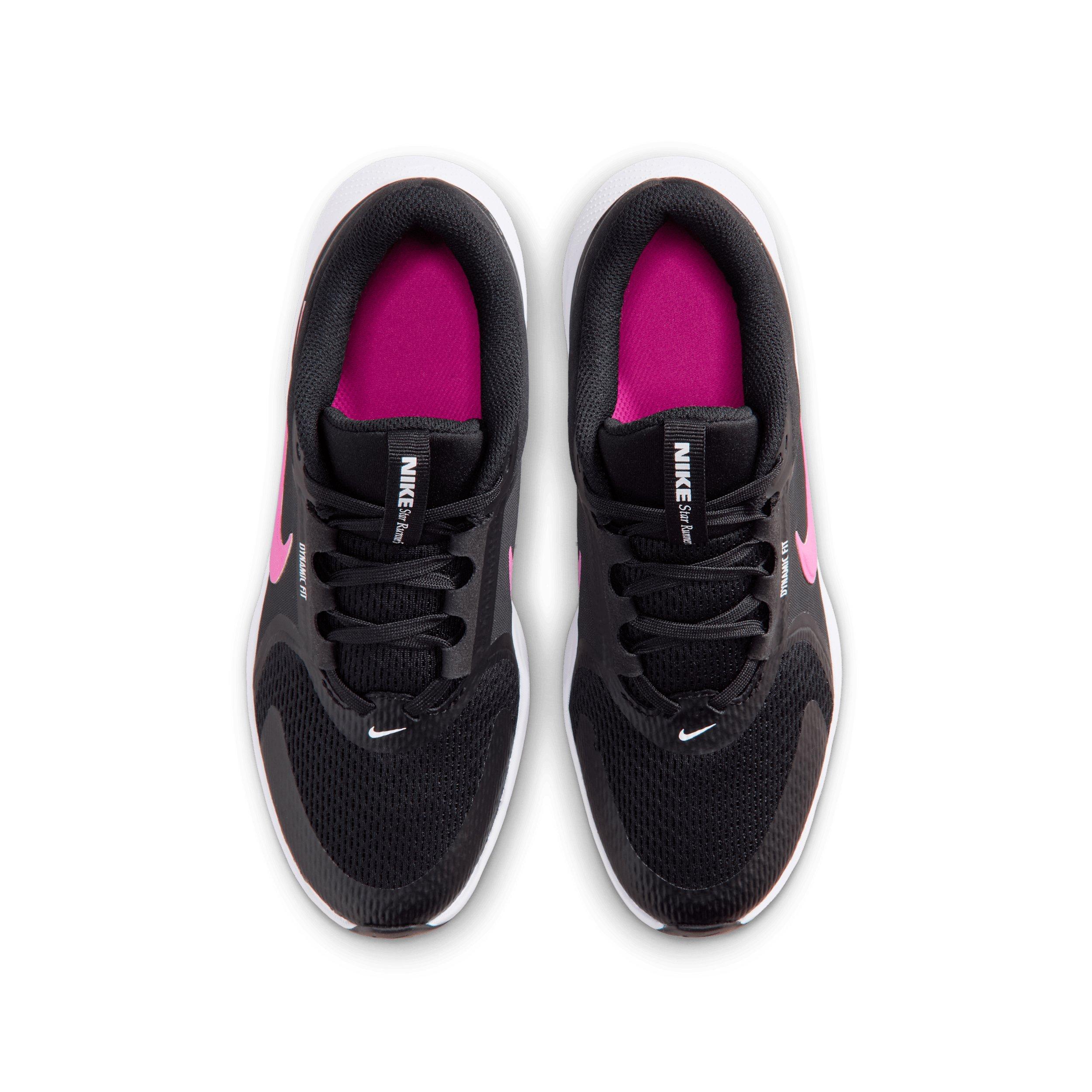 Nike Star Runner 5 "Black/Anthracite/White/Laser Fuchsia" Grade School Boys' Running Shoe - BLACK/ANTHRACITE/WHITE/FUCHSIA