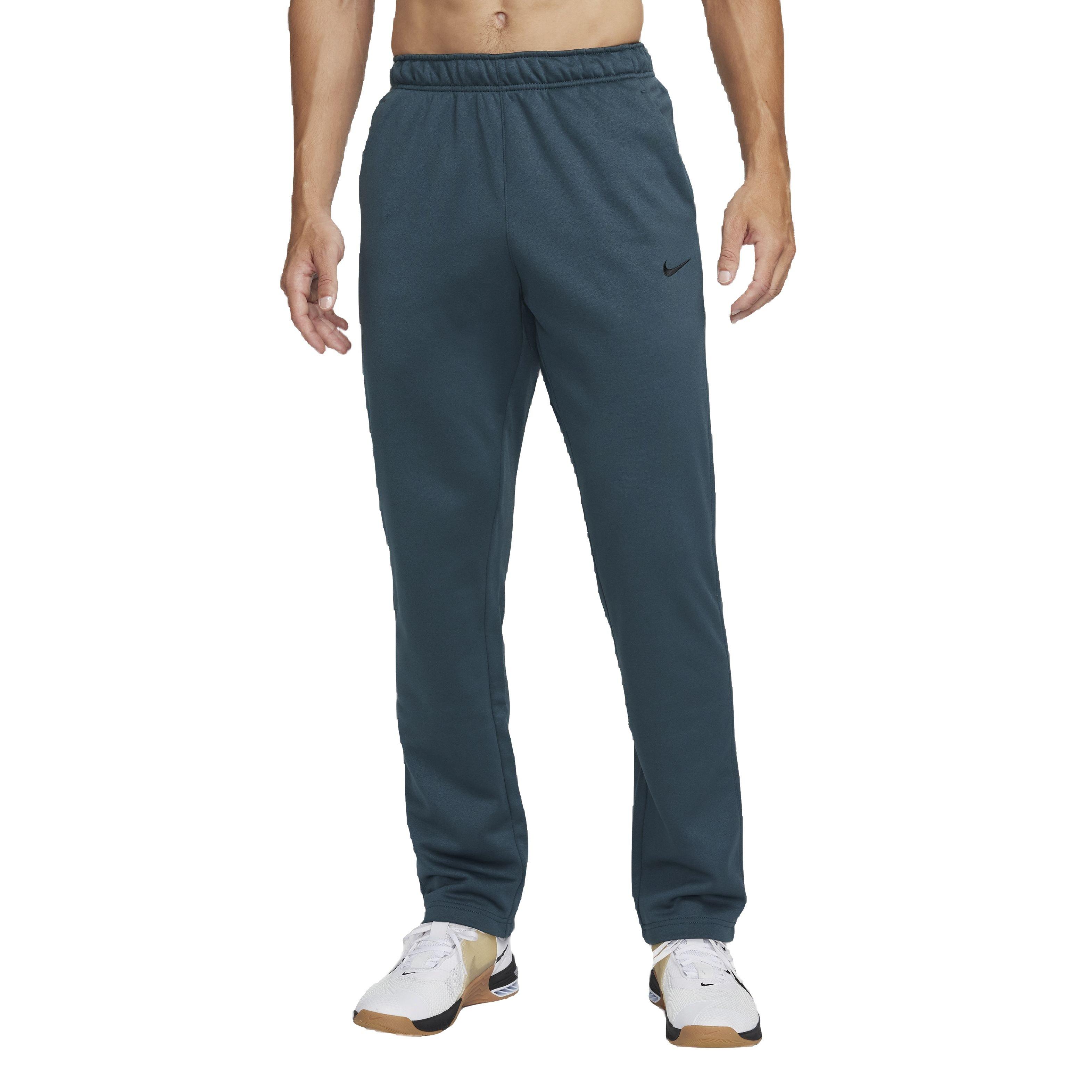 Nike Men's Therma Therma-FIT Open Hem Fitness Pants​- Dk Teal