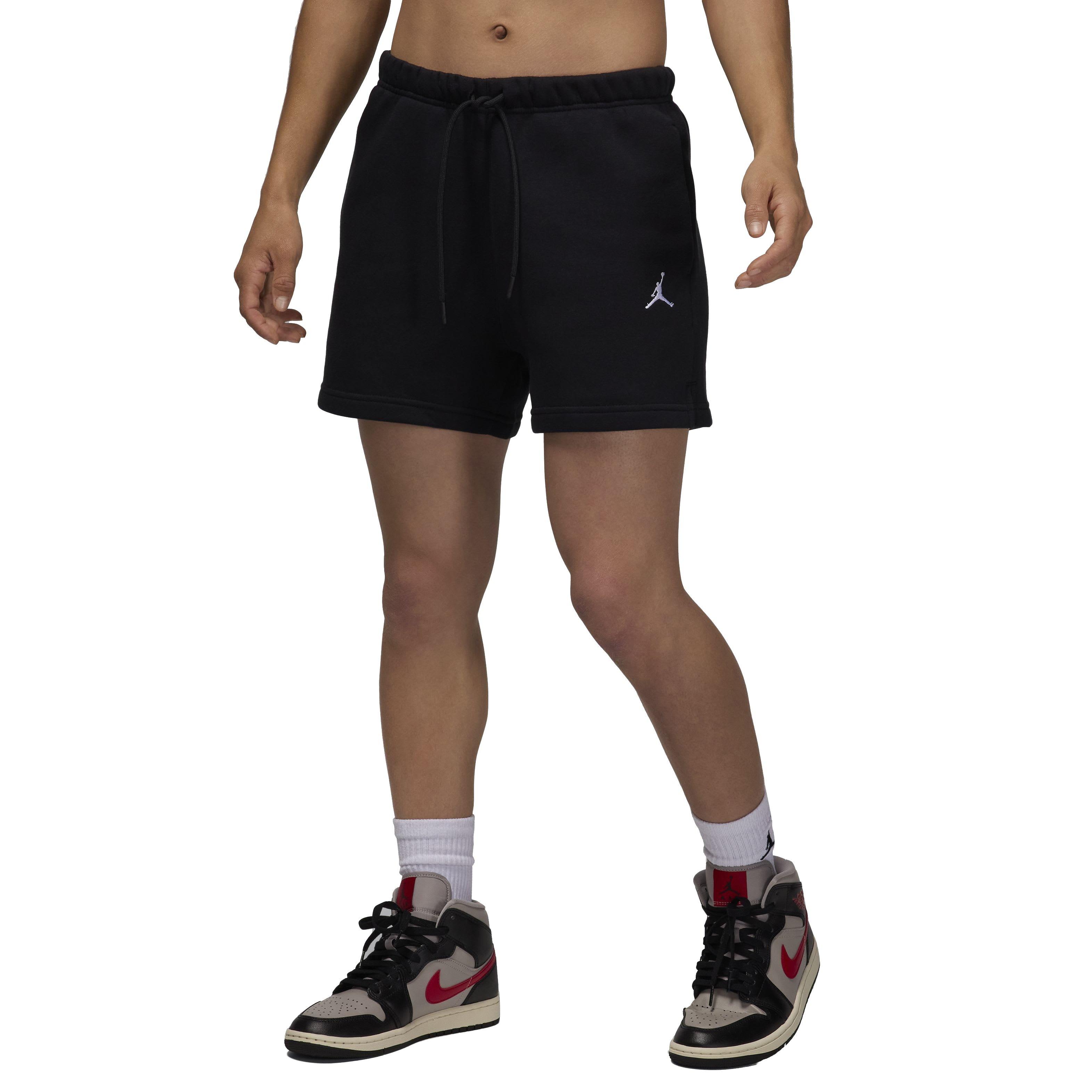 Jordan Women's Brooklyn Fleece Shorts - BLACK Thumbnail View 3