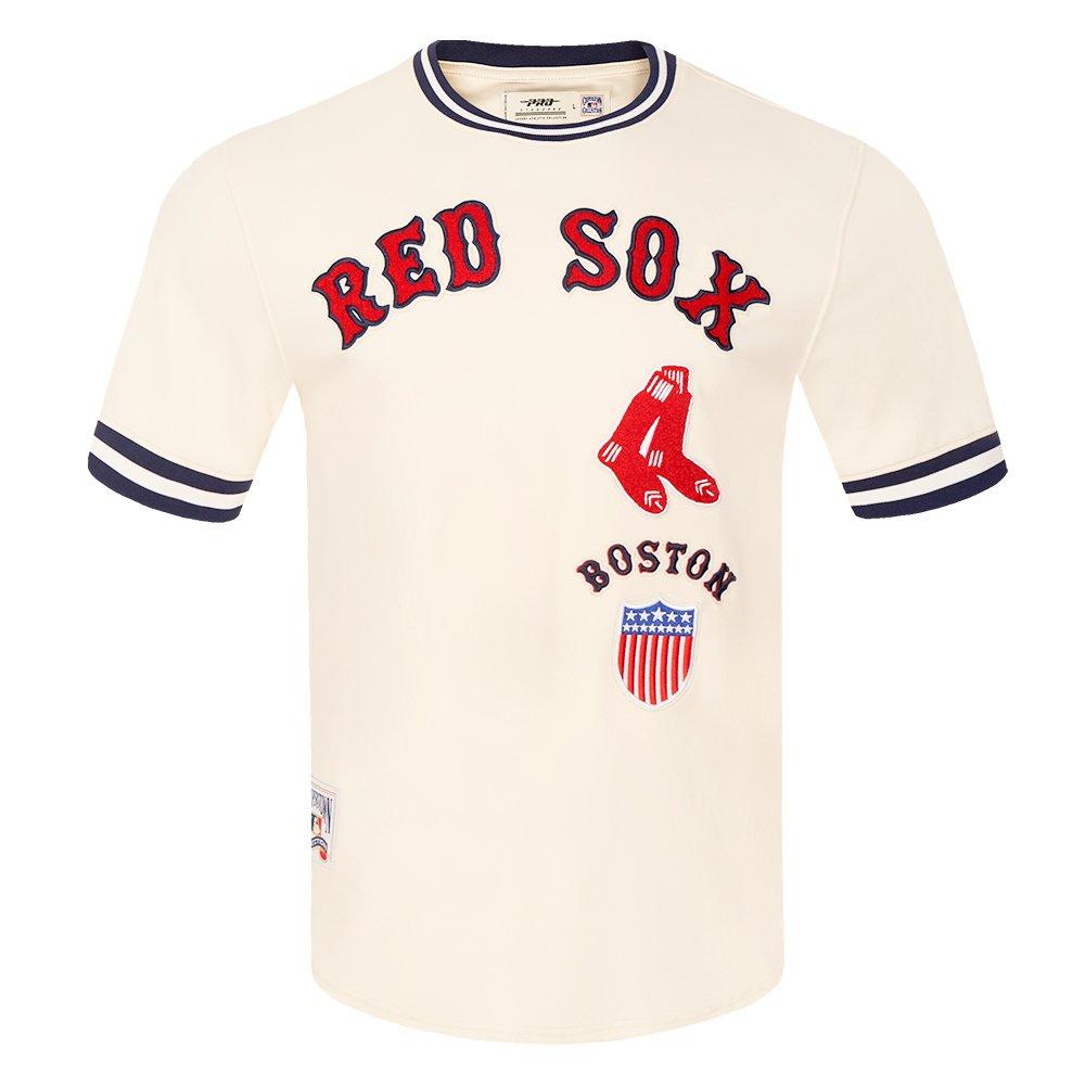 Pro Standard Men's MLB Boston Red Sox Retro Classic Top - EGGSHELL Thumbnail View 1