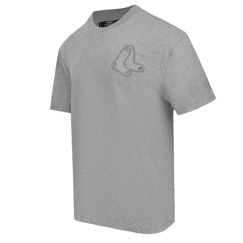 Pro Standard Men's MLB Boston Red Sox Neutral Drop Shoulder Top - DK GREY Thumbnail View 3