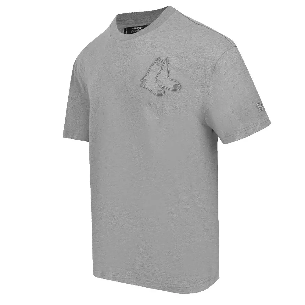Pro Standard Men's MLB Boston Red Sox Neutral Drop Shoulder Top - DK GREY
