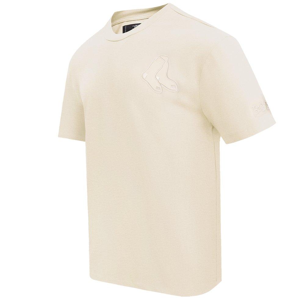Pro Standard Men's MLB Boston Red Sox Neutral Drop Shoulder Top - CREAM Thumbnail View 3