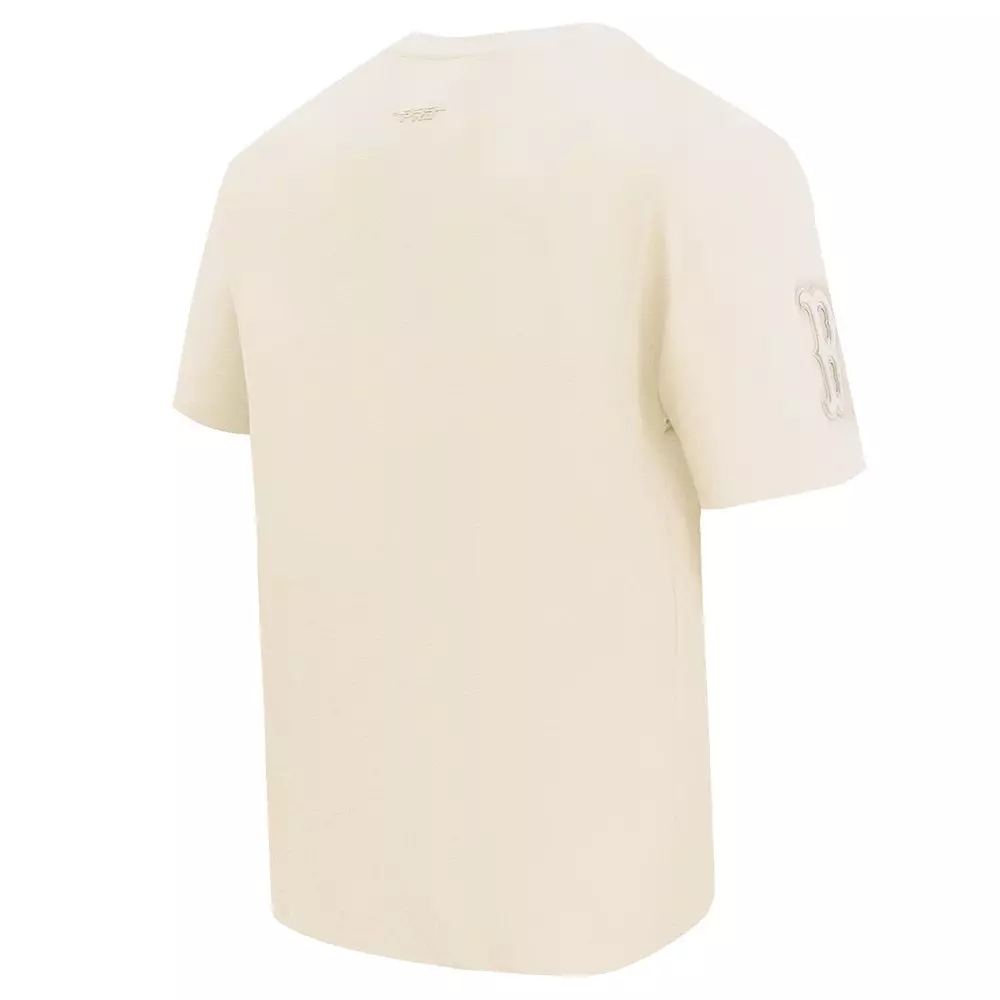Pro Standard Men's MLB Boston Red Sox Neutral Drop Shoulder Top - CREAM