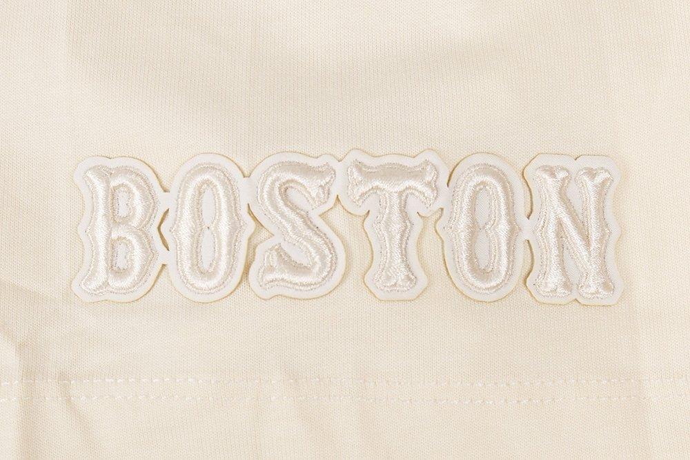 Pro Standard Men's MLB Boston Red Sox Neutral Drop Shoulder Top - CREAM Thumbnail View 5