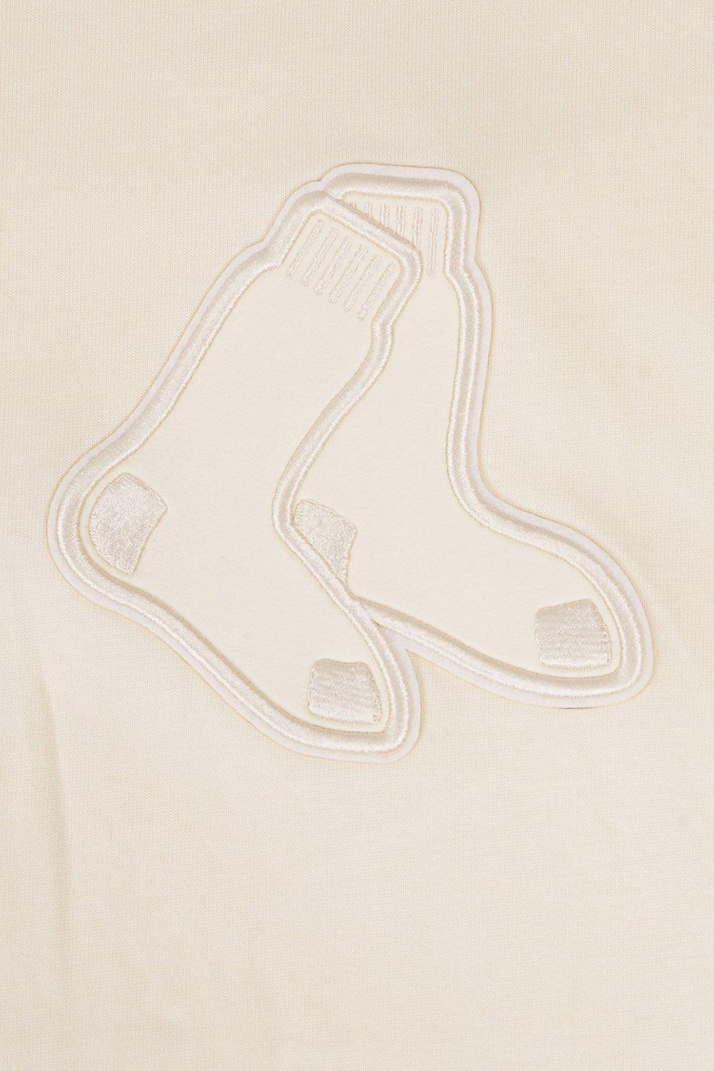 Pro Standard Men's MLB Boston Red Sox Neutral Drop Shoulder Top - CREAM Thumbnail View 6