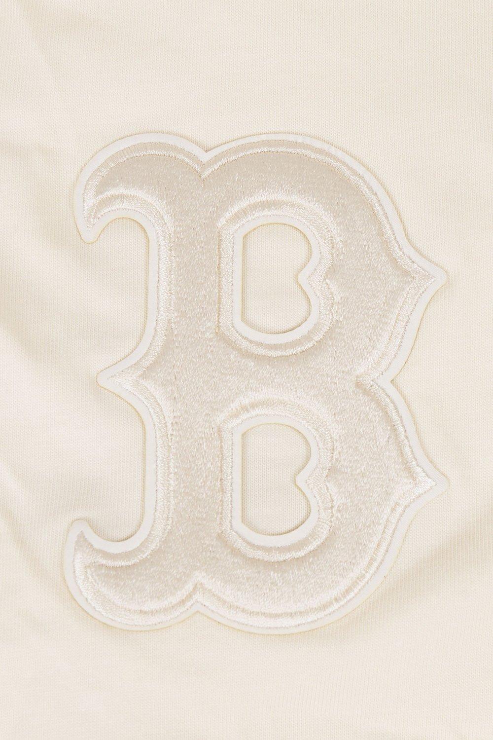 Pro Standard Men's MLB Boston Red Sox Neutral Drop Shoulder Top - CREAM Thumbnail View 7