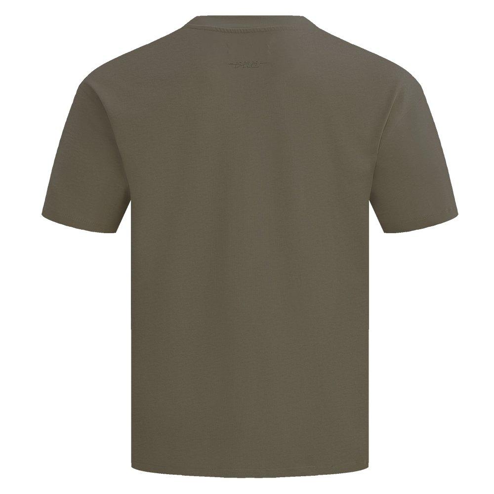 Pro Standard Men's MLB Boston Red Sox Neutral Drop Shoulder Top - DK BROWN Thumbnail View 2