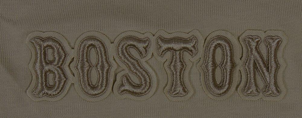 Pro Standard Men's MLB Boston Red Sox Neutral Drop Shoulder Top - DK BROWN Thumbnail View 5