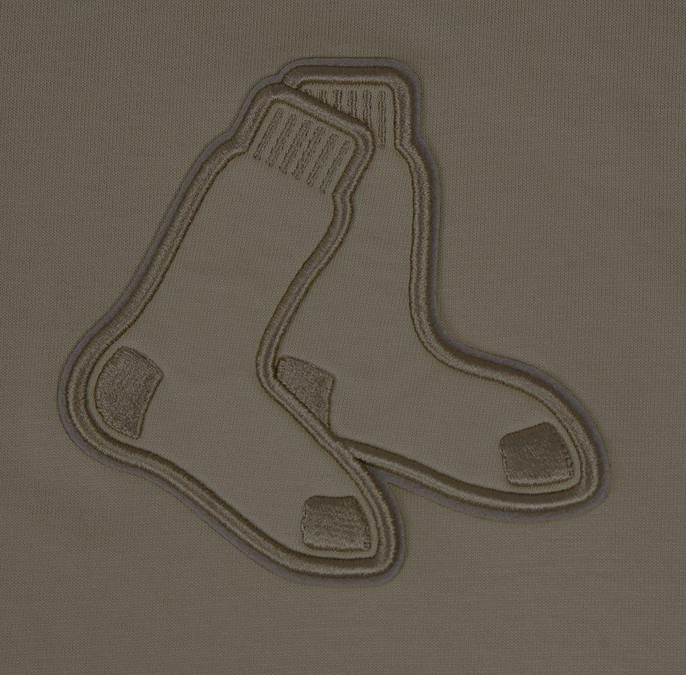 Pro Standard Men's MLB Boston Red Sox Neutral Drop Shoulder Top - DK BROWN Thumbnail View 6