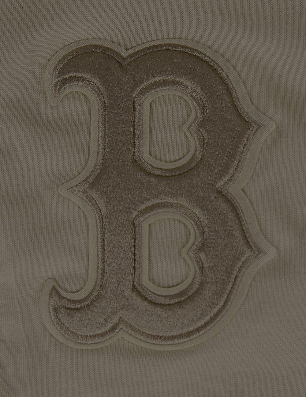 Pro Standard Men's MLB Boston Red Sox Neutral Drop Shoulder Top - DK BROWN Thumbnail View 7