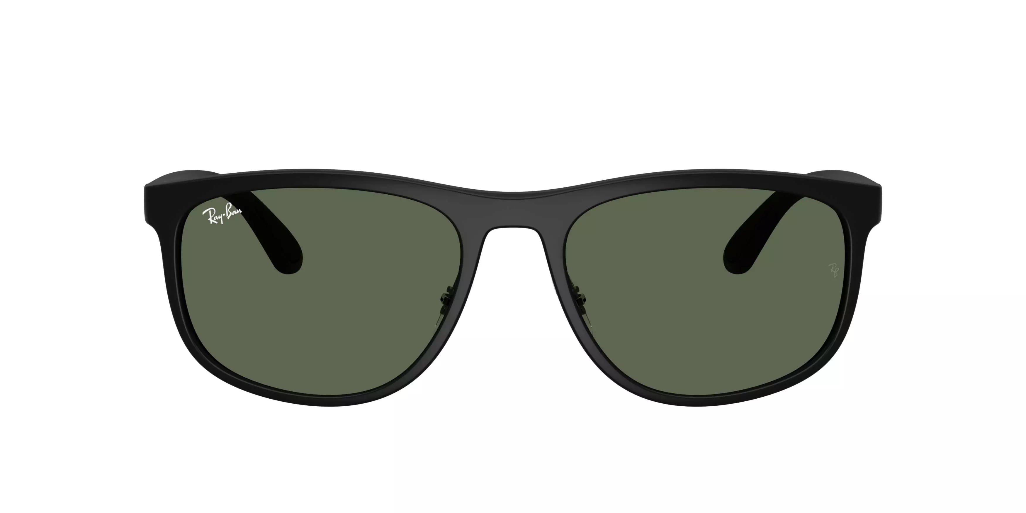 Ray-Ban RB4468 Liteforce Dark Green Sunglasses &ndash; Matte Sand Black - BLACK/GREEN