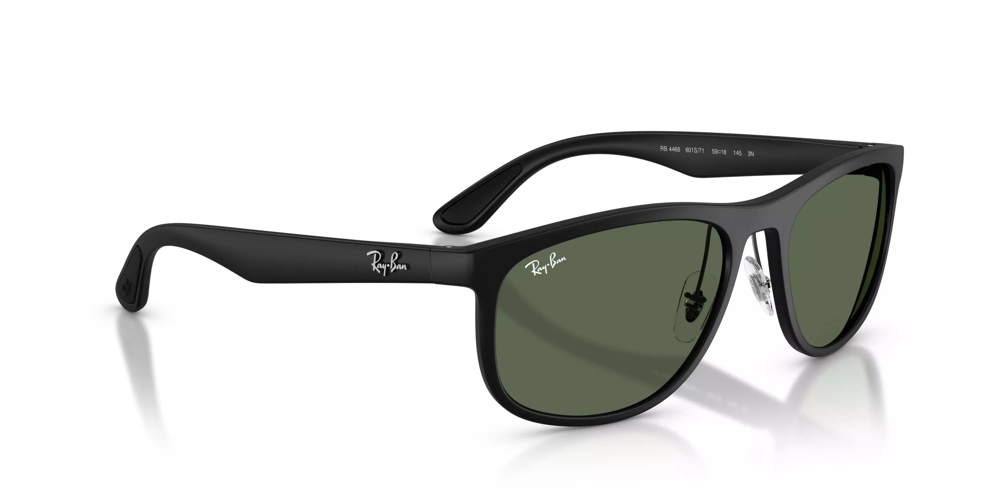 Ray-Ban RB4468 Liteforce Dark Green Sunglasses &ndash; Matte Sand Black - BLACK/GREEN