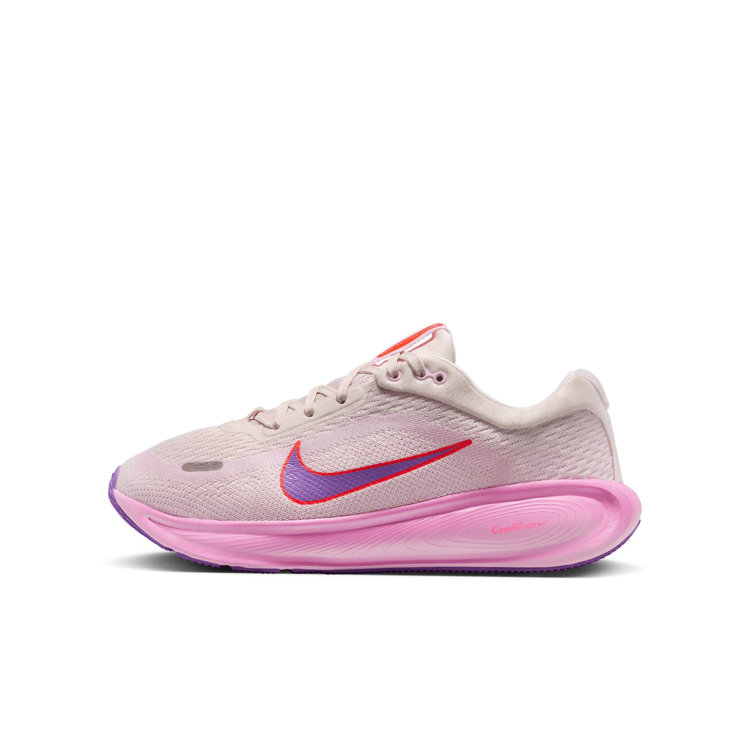 Nike Stellar Ride "Chalk/Pink Foam/Bright Crimson/Bright Violet" Grade School Boys' Running Shoe - CHALK/PINK/CRIMSON/VIOLET